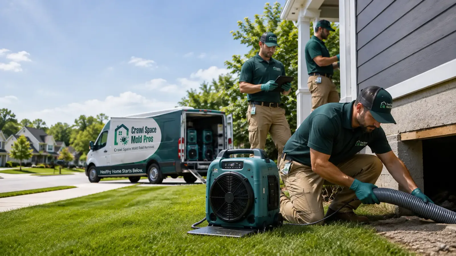 Crawl Space Mold Removal in Highland, KS